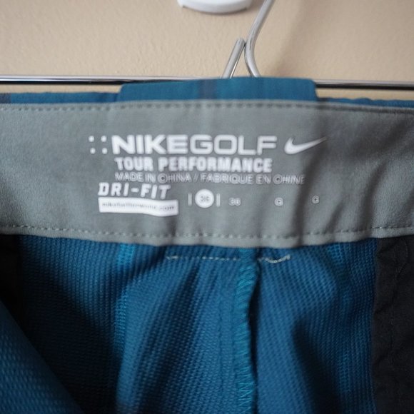 Nike Men's Golf Shorts Dri-Fit Plaid - Picture 5 of 9